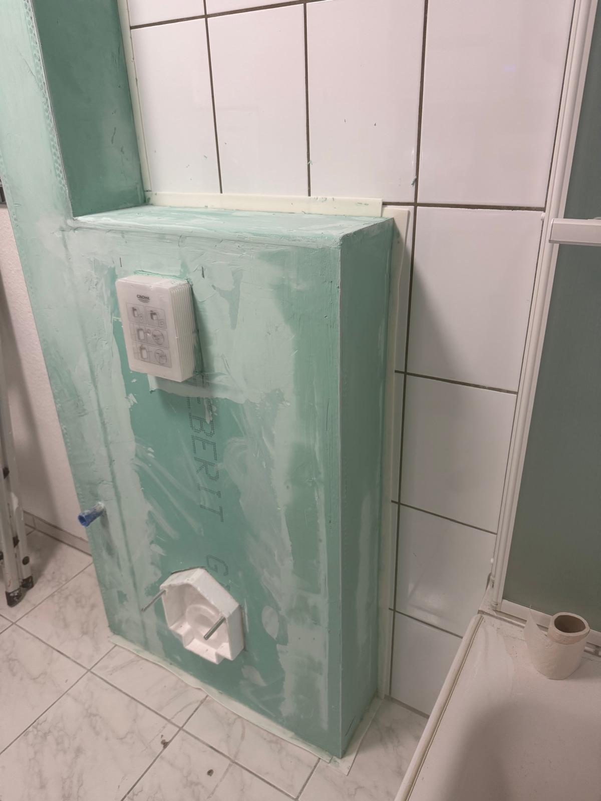 Beplankte Vorwandinstallation